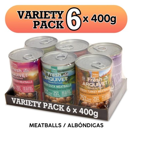 Variety Pack - 6 Unidades X 400 G - Arquivet Albóndigas