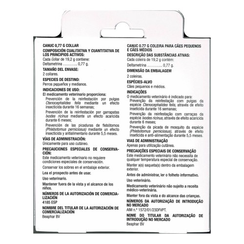 Canuc Collar Deltametrina 2 Uds. 48 cm.
