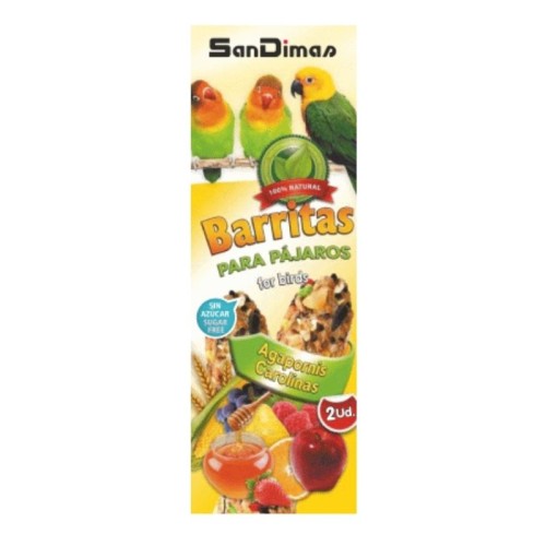 Barritas Agapornis Frutas/Miel 90g