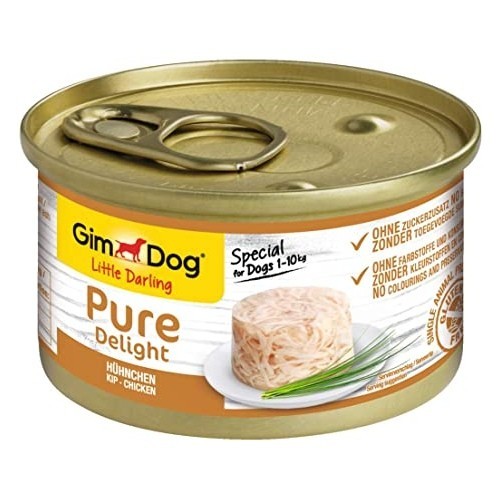 Lata Gimdog Pure Delight Pollo para Perros 85gr