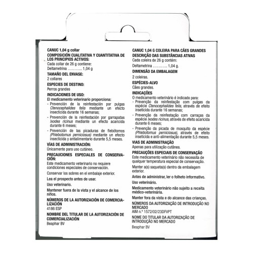 Canuc Collar Deltametrina 2 Uds.de 65cm