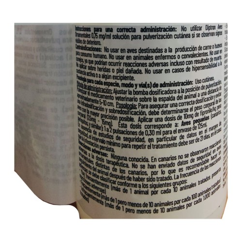 Diptron Aves Ornamentales 125ml.