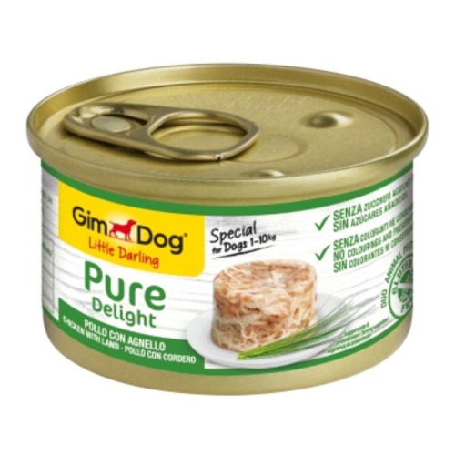 Lata Gimdog Pure Delight Pollo Cordero 85gr