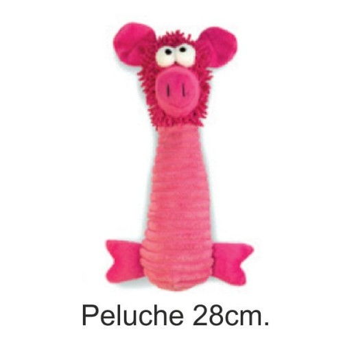 Cerdito Peluche Rosa 28cm para Perros