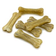 Hueso Prensado Piel 8 Cm - Bolsa de 50 Uds. para Perros