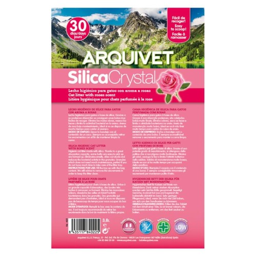 Perlitas Arquicrystal Cat Litter 3.8L Rose Aroma
