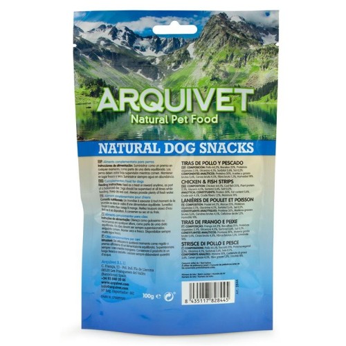 Delicious Chicken and Fish Snack Strips 100 Gr