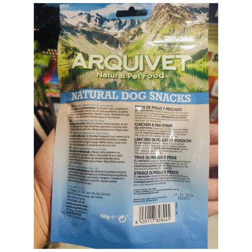 Delicious Chicken and Fish Snack Strips 100 Gr