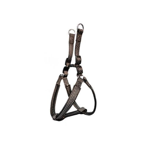 Arnés Nylon Liso Negro 1.5 X 40-50 Cm para Perros