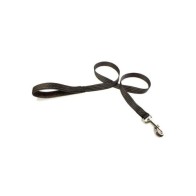 Black Nylon Dog Leash 2x120cm