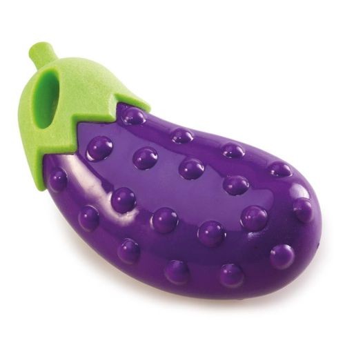 Juguete de Berenjena Con Sonido para Perros 14cm