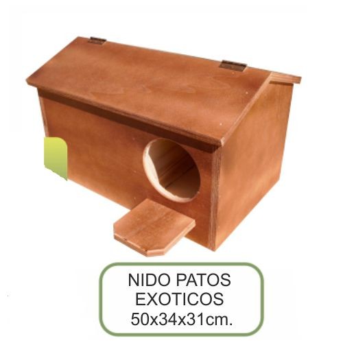 Nido de Madera para Patos Exóticos