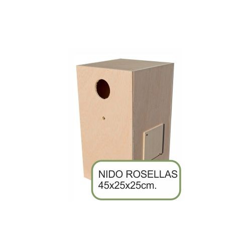 Wood Nest Box for Rosellas
