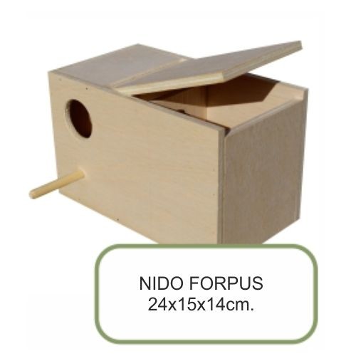 Nido Natural de Madera para Aves