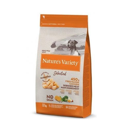 Natures Variety Comida para Perros Mini Pollo Sin Granos 1.5kg