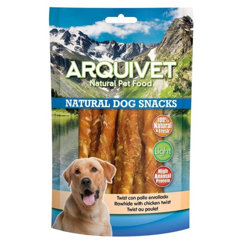 Snack Twist Con Pollo Enrollado 100gr - Premios Saludables para Perros