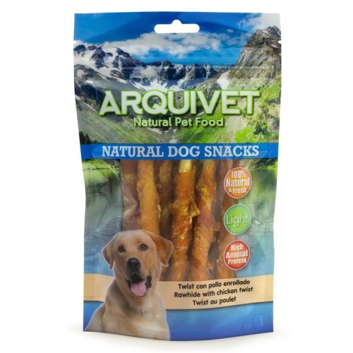 Snack Twist Con Pollo Enrollado 100gr - Premios Saludables para Perros
