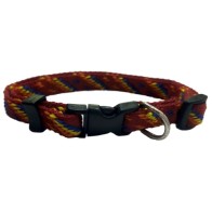 Blue Aztec Nylon Collar 20mm 35-50cm