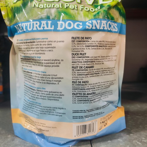 Duck Fillet Snacks 1 Kg for Dogs