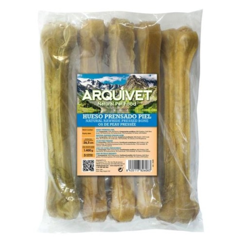 Pressed Rawhide Bones 26cm Bag of 5