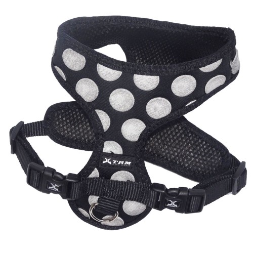 Arnés 3D Dots M Negro 35 x 45-55cm