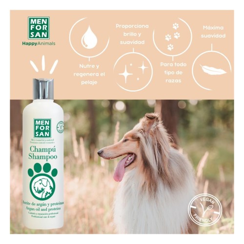 Menforsan Champú Aceite De Argán 300ml Fórmula Revitalizante