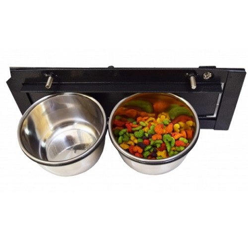 Sun Parrots Rotating Bird Feeder with 2 Bowls