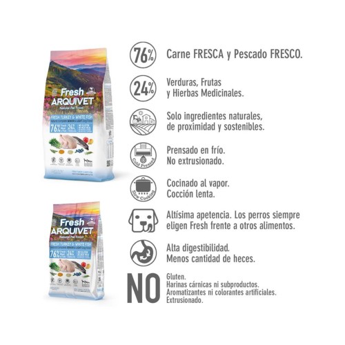 Alimento para Perros Senior Light Arquivet Fresh