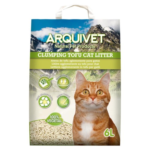 Arena Natural para Gatos Tofu 6 Litros
