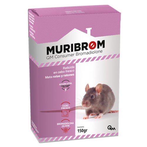 QM Bromadiolona Cebo Fresco 150gr.
