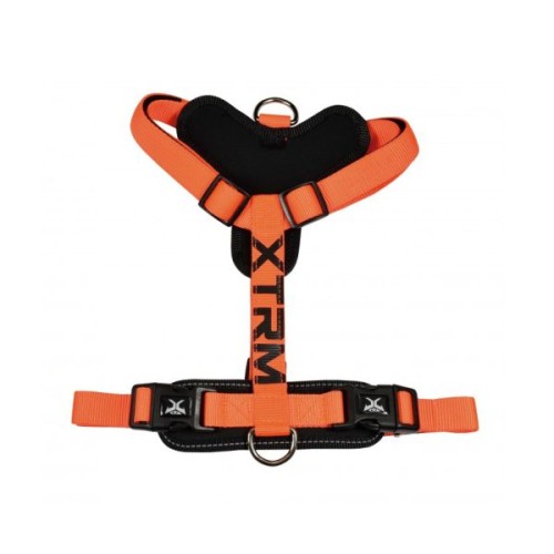 X-TRM Cronos Neon Flash Harness for Dogs Orange