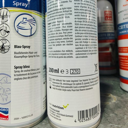 Chinoseptan Blue Spray 200ml for Wound Care