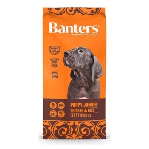 Banters Alimento para Cachorros de Raza Grande Pollo y Arroz 3kg