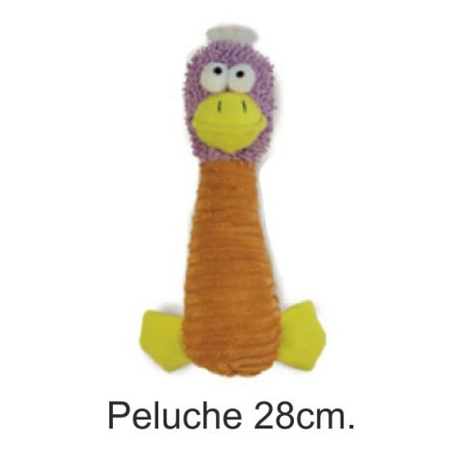 Orange Plush Duck Toy 27cm for Dogs