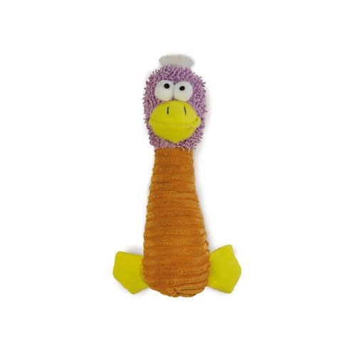 Orange Plush Duck Toy 27cm for Dogs