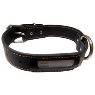 Collar Cuero Buzon Natural 40x3cm para Mascotas