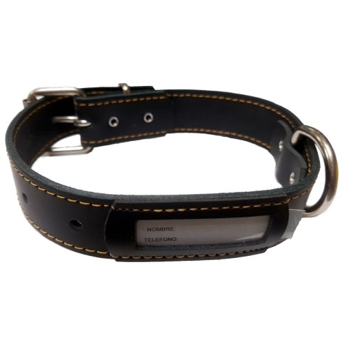 Collar Cuero Buzon Marrón 45x3cm
