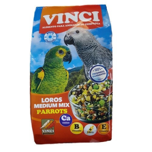 Alimento Nutritivo Loros Medium Mix Vinci 1 Kg