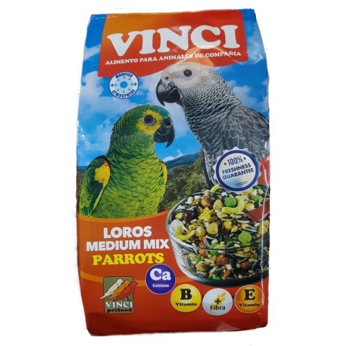 Alimento Nutritivo Loros Medium Mix Vinci 1 Kg