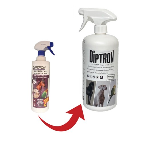 Diptron Qm Insecticida para Caballos/perros 1lt.