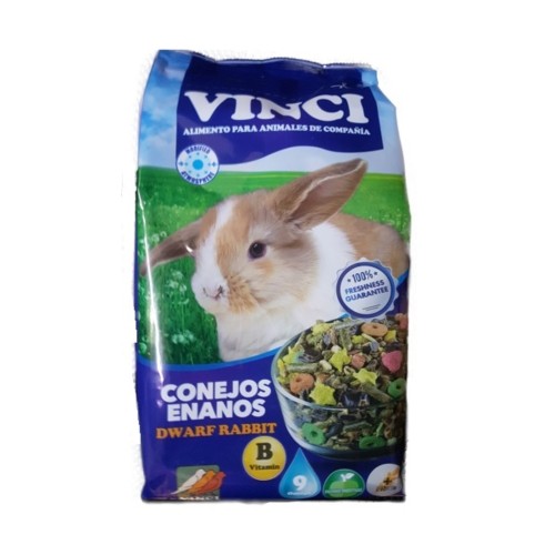 Mezcla Conejo Enano Vinci 1 Kg para Dieta Saludable