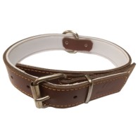 Collar de Cuero Confort Rojo 30x260-360 mm