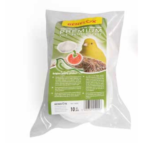 Forro de Fieltro para Nidos de Aves Ø 12cm - Bolsa 10 Uds.