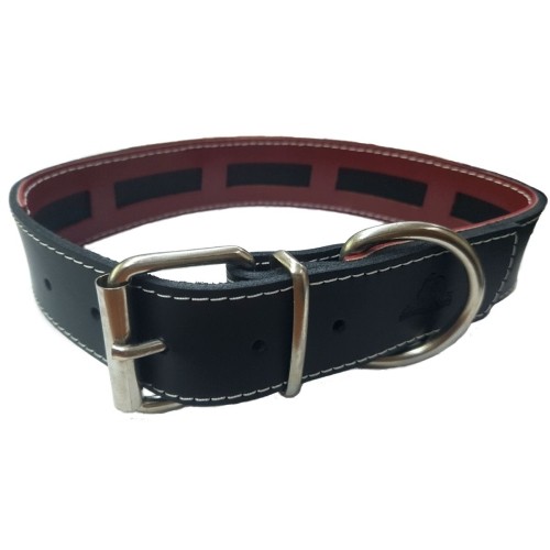 Collar Cuero Protec Marrón para Perros 45x3cm - Estiloso y Funcional