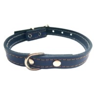 Collar Cuero Azul Laura Mod.53