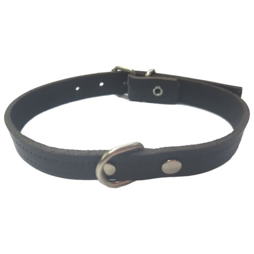 Collar Cuero Marrón Laura 1.5x40cm