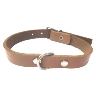 Collar Cuero Marrón Laura 1.5x40cm