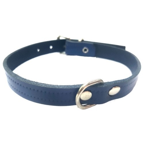 Collar de Cuero Rojo para Perros Laura