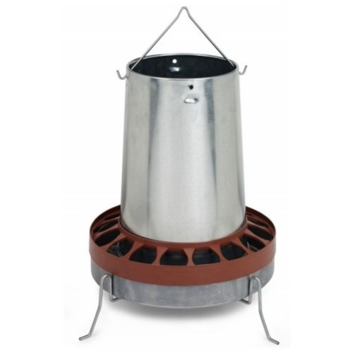 Soporte Tolva Chapa Para Aves 20 Kg Durabilidad