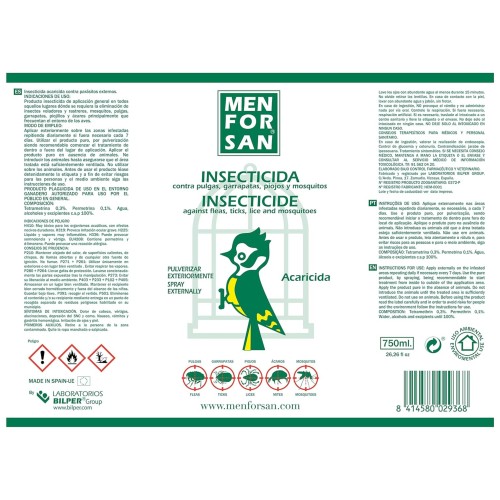 Insecticida para Aves Menforsan 750ml